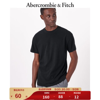 Abercrombie & Fitch 圆领短袖纯色T恤315566-1 ￥61.56