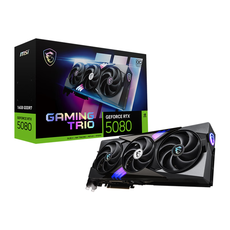 微星 魔龙 GeForce RTX 5080 独立显卡 16GB 11999元