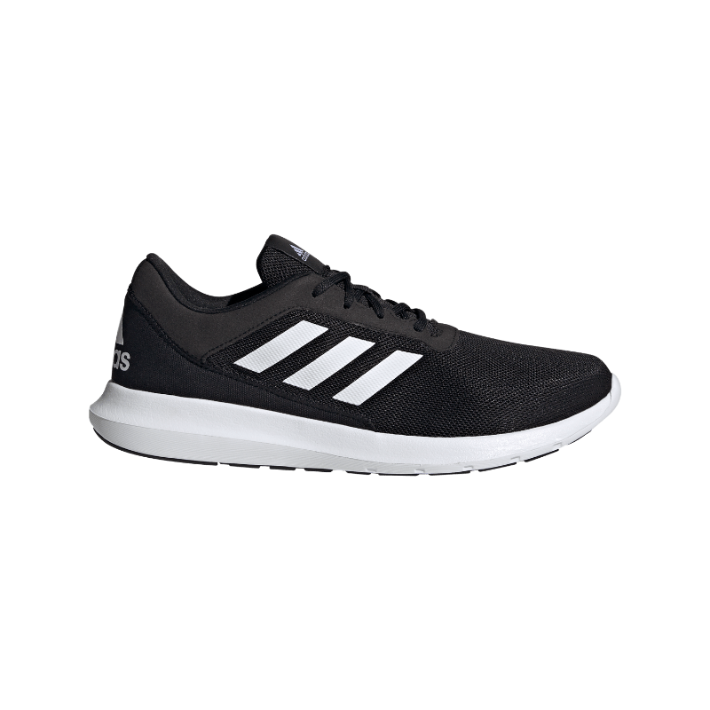 adidas 阿迪达斯 Coreracer 男子跑鞋 FX3581 黑色/白色 *2件 306.02元，折153.01元/件