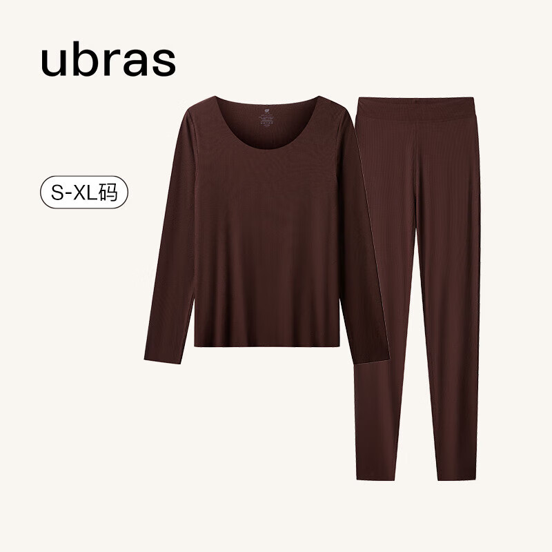 ubras 轻暖肌底衣 秋衣秋裤 打底衣可外穿 50.79元（需领券）