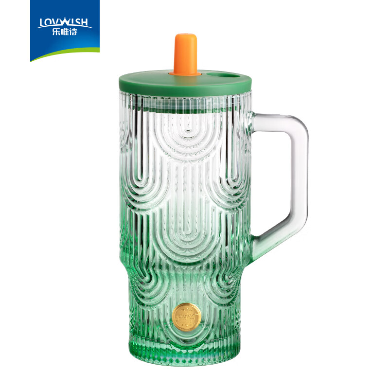 乐唯诗 冰霸吸管杯 琉璃绿 620ml 7.95元（需用券）