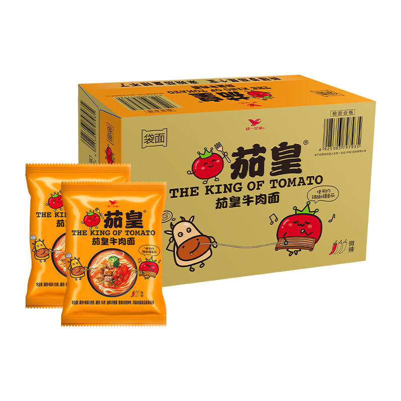 88VIP：统一 茄皇番茄牛肉面 2268g 126*18袋 47.92元