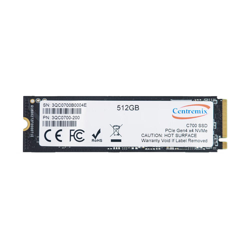 28日0点：芯点子 C700 NVMe M.2 固态硬盘 512GB（PCI-E4.0） 139元