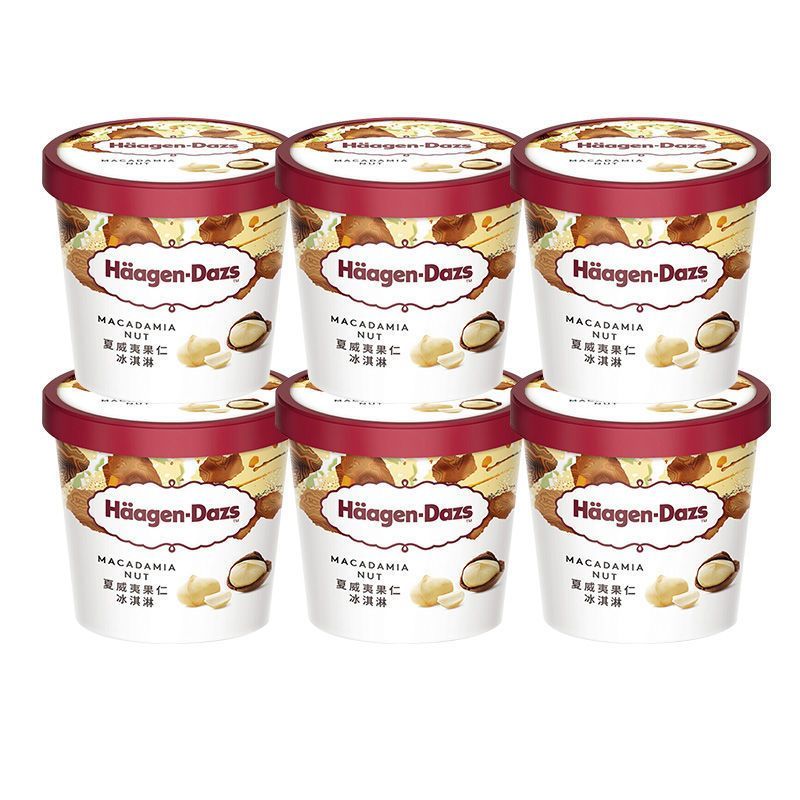 百亿补贴：Häagen·Dazs 哈根达斯 香草/巧克力/草莓冰淇淋100ml*6盒法国进口冰