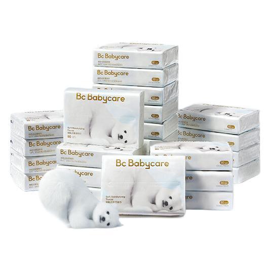 babycare 婴儿熊柔巾 80抽*24包 63.62元（需买2件，需用券）