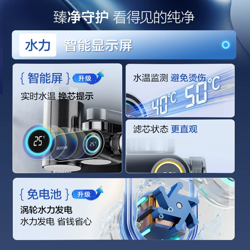 老板 GS11A 家用自来水前置过滤器 水力发电款 129元 - 线报酷