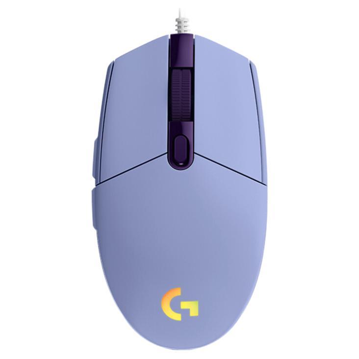 logitech 罗技 G102 二代 有线鼠标 8000DPI RGB 紫色 85元