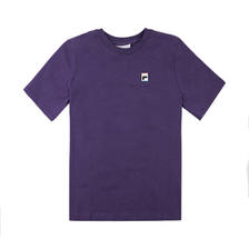 FILA 斐乐 经典简约圆领短袖T恤 紫色1383812-GOTHIC GRAPE-M 98元
