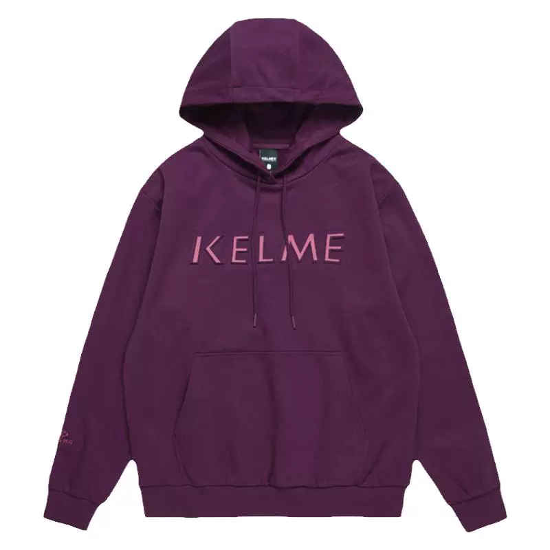 KELME 卡尔美 大LOGO休闲连帽情侣卫衣 ￥89