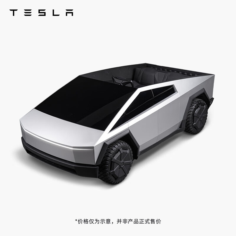 特斯拉 TESLA Cybertruck 儿童车后轮驱动电子制动装置可调节座椅玩具车 11190元