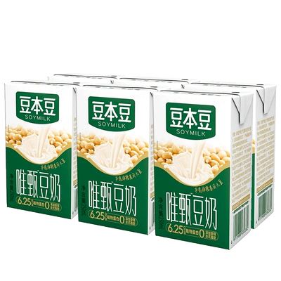 豆本豆 唯甄原味豆奶250ml*6盒 6.61元