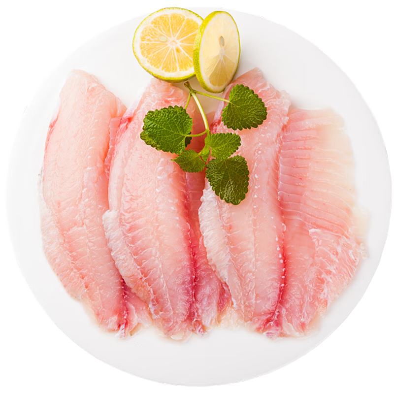 简鲜 冷冻鲷鱼片罗非鱼片 150-250g*4袋 无骨无刺 国产海鲜水产生鲜鱼类 39.9元