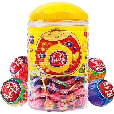 真知棒 什锦果味棒棒糖 桶装 教师节礼物