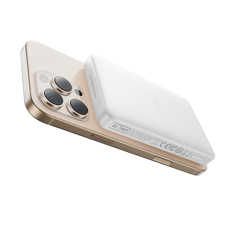 亿色 Qi2认证 磁吸充电宝 魔力黑 10000mAh 移动电源 39元
