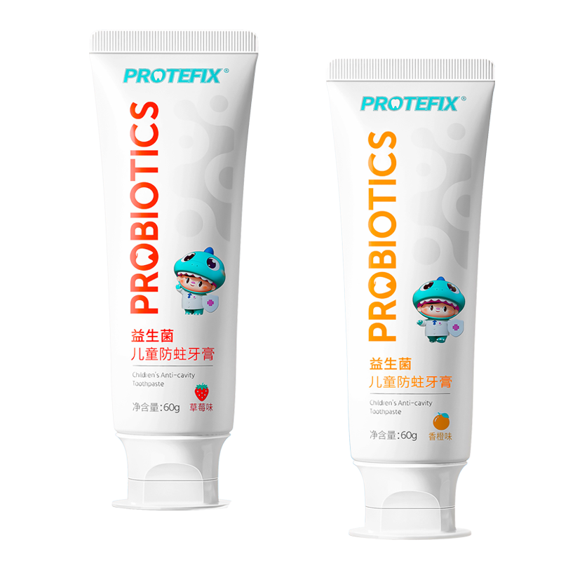 恐龙医生（PROTEFIX）儿童牙膏3-6-12岁益生菌含氟防蛀固齿小孩换牙期宝宝牙