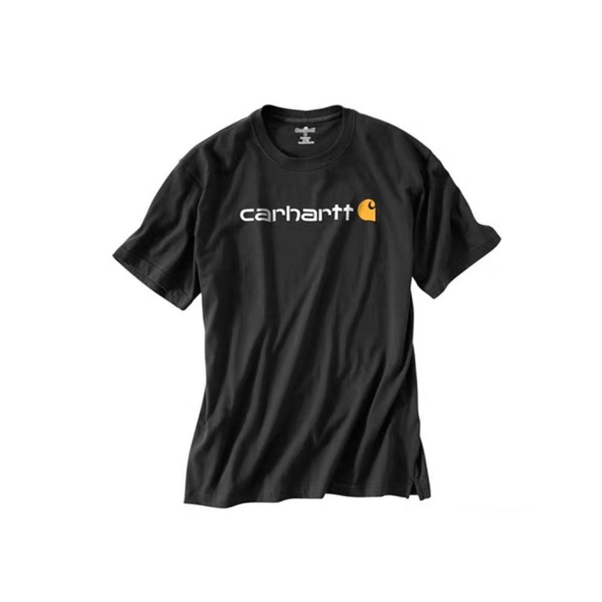 限尺码、88VIP：Carhartt 男士黑色字母短袖T恤 126.91元