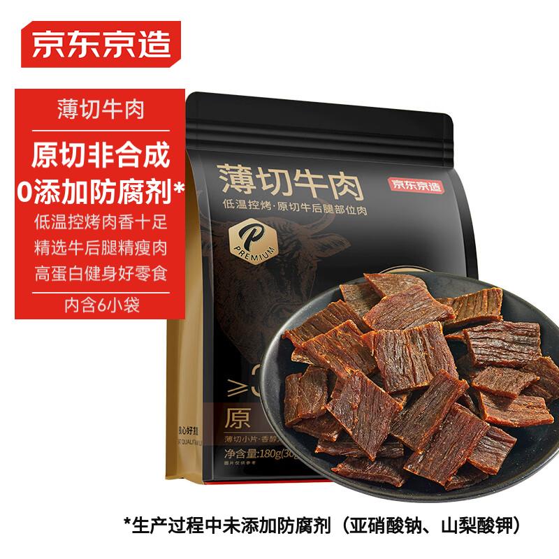 京东京造 薄切牛肉片原味180g（30g*6） 54.9元（需用券）