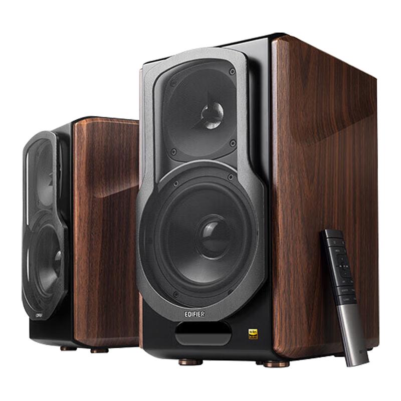 漫步者 S2000MKIII 2.0声道 居家 HiFi蓝牙音箱 黑胡桃色 1441.8元