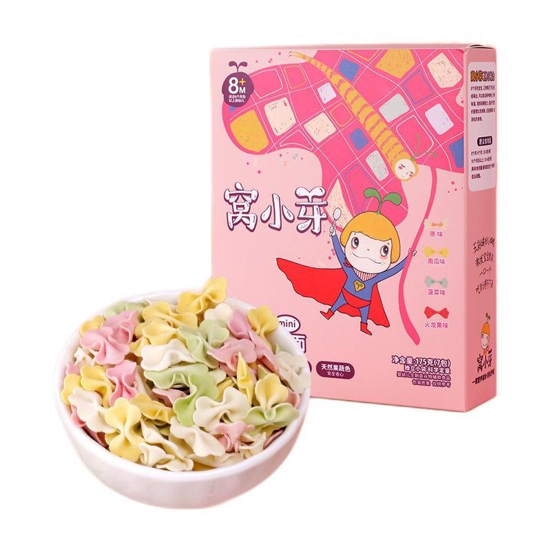 PLUS会员：窝小芽 婴幼儿辅食蝴蝶面 175g*3盒 8.89元（需买3件，需用券）