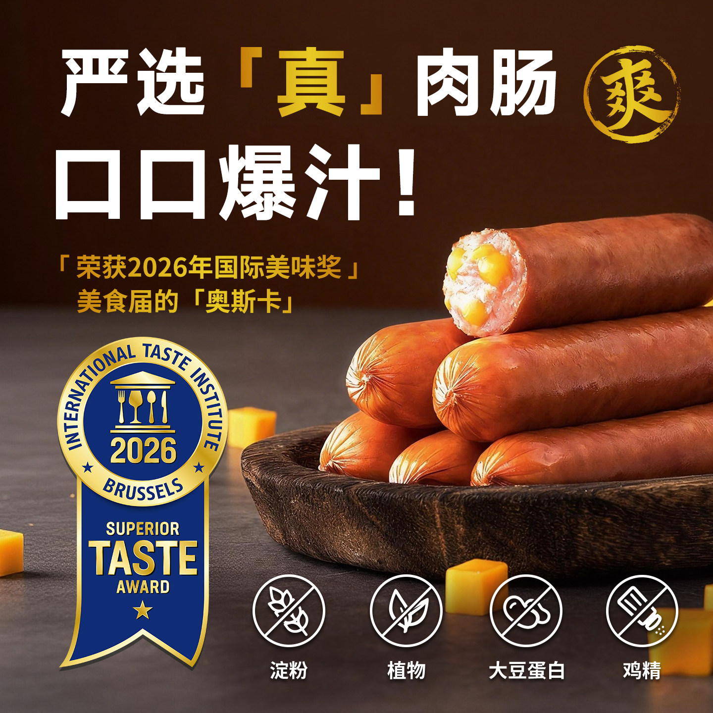尊乐 0添加淀粉 芝士香肠 19.9元