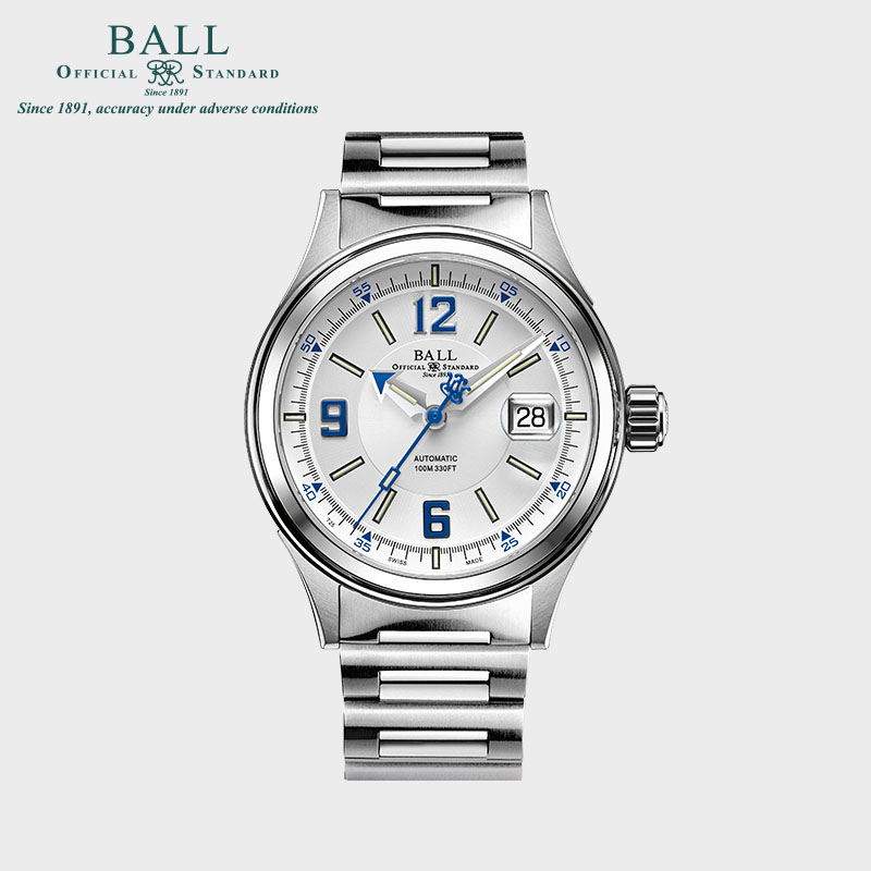 BALL 波尔 表(BALL)精英系列-急行者 NM2088C-S2J 40mm 黑色白色表盘 7982元