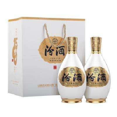 汾酒 清品 53度 清香型白酒 500ml*2瓶 礼盒装 663.1元 包邮（双重优惠）