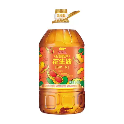 金龙鱼 不油腻轻年花生油 4L*1桶 52.71元(需领券)