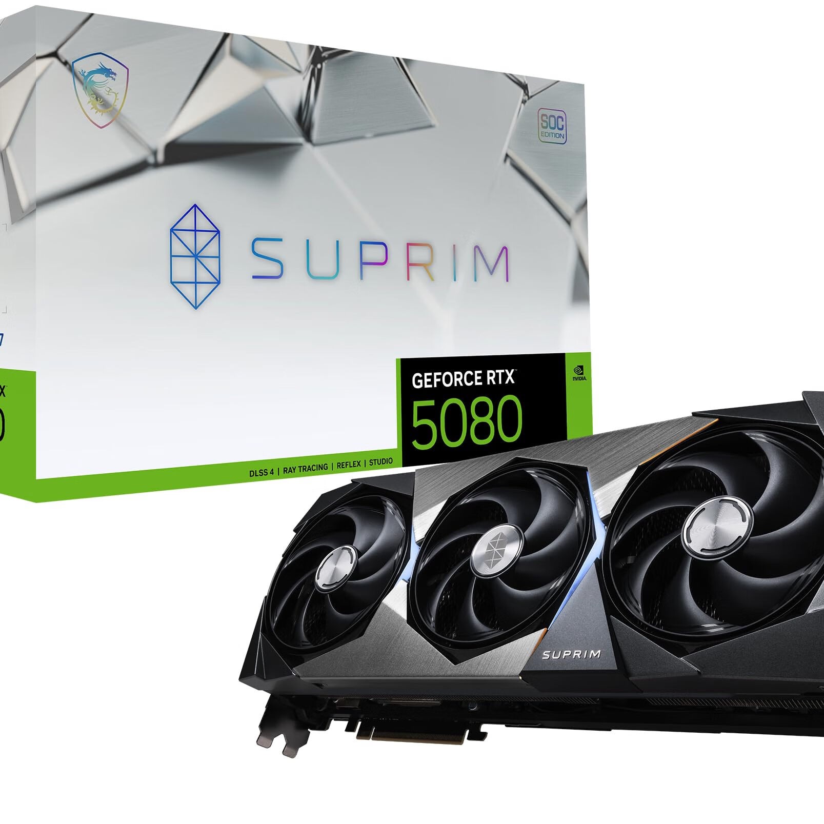 微星 超龙 GeForce RTX 5080 16G SUPRIM SOC 16G 显卡 13430.55元（需用券）