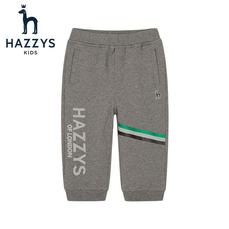 3.8焕新：HAZZYS 哈吉斯 男童针织七分裤 89元（需用券）