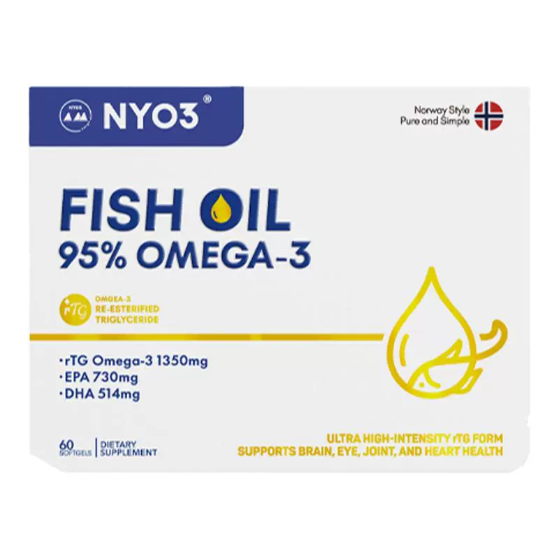 NYO3 97%高纯鱼油omega3深海鱼油 60粒 ￥170.21