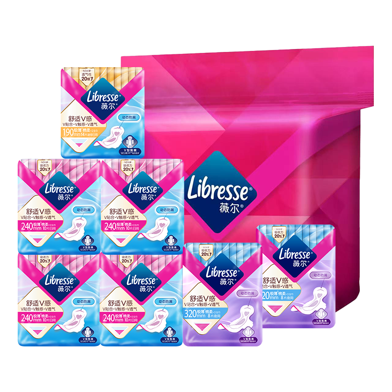 薇尔 日夜组合 卫生巾套装 70片 22.9元