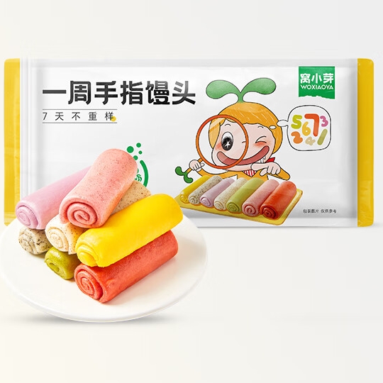 窝小芽 一周手指馒头早餐半成品 126g 8.35元（需买3件，共50.1元，双重优惠，