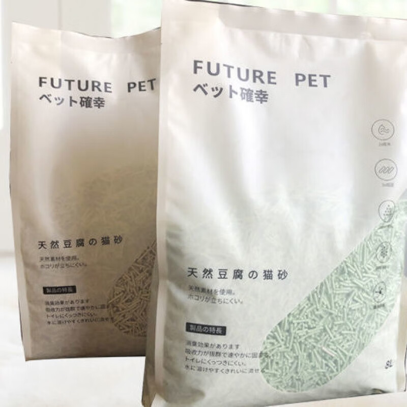 天然豆腐猫砂8L整箱6包小颗粒原味绿茶无尘除臭除菌 一包8升【6.4斤】 原味 