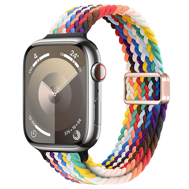 Damon Light 适用于Apple watch系列小蛮腰编织表带弹力磁吸透气Ultra/8/SE 38元（需