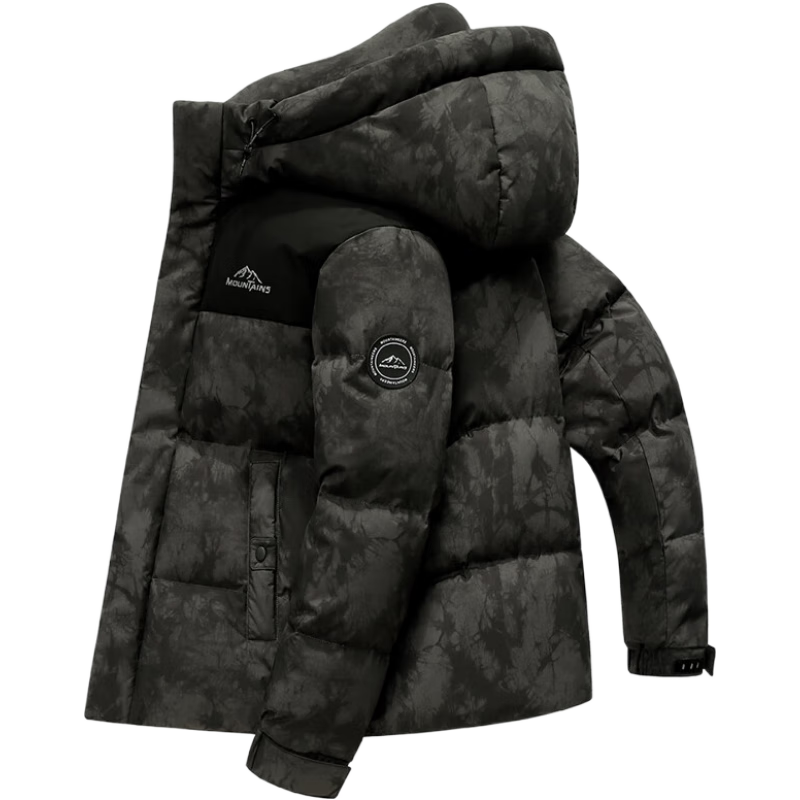 鸭鸭羽绒服 鸭鸭（YAYA）羽绒服男2025冬季连帽保暖面包服短款防风时尚潮流