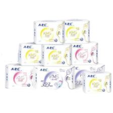 ABC 卫生巾组合 9包62片(日用40片+夜用22片) 24.6元（需买2件，需用券）
