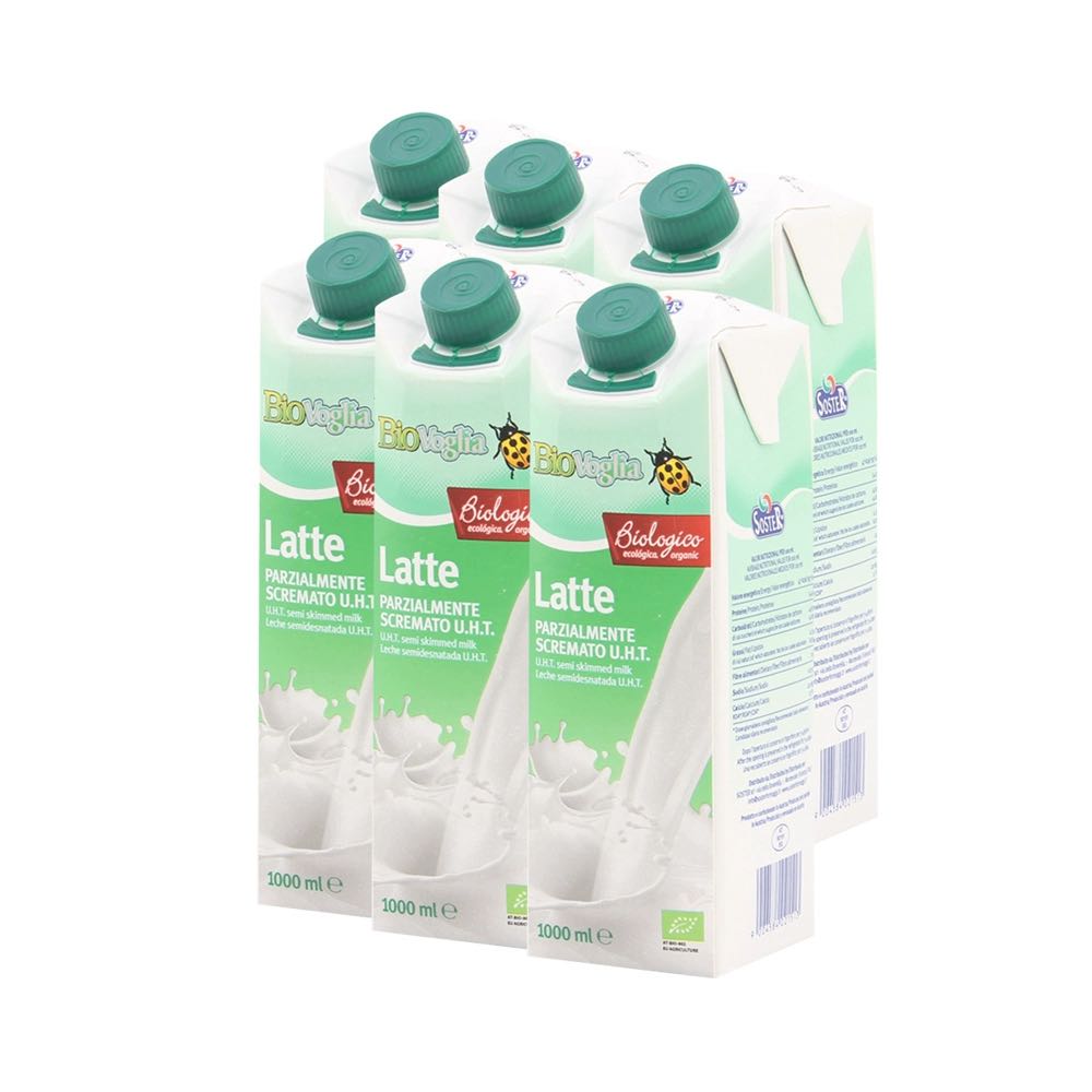 SOSTER 临期】soster奥地利进口有机纯牛奶部分脱脂1L*6有机认证 52.44元