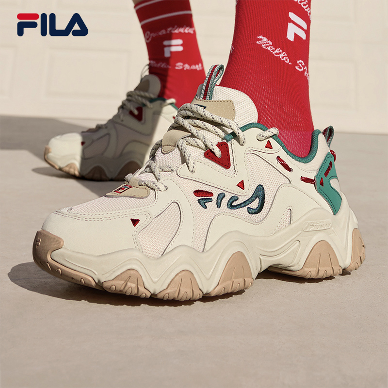 FILA 斐乐 猫爪鞋4老爹鞋2023春夏新款女鞋复古厚底休闲鞋运动鞋 569元（需用