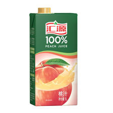 汇源 100%桃汁 1L*6盒 45.21元（需用券）