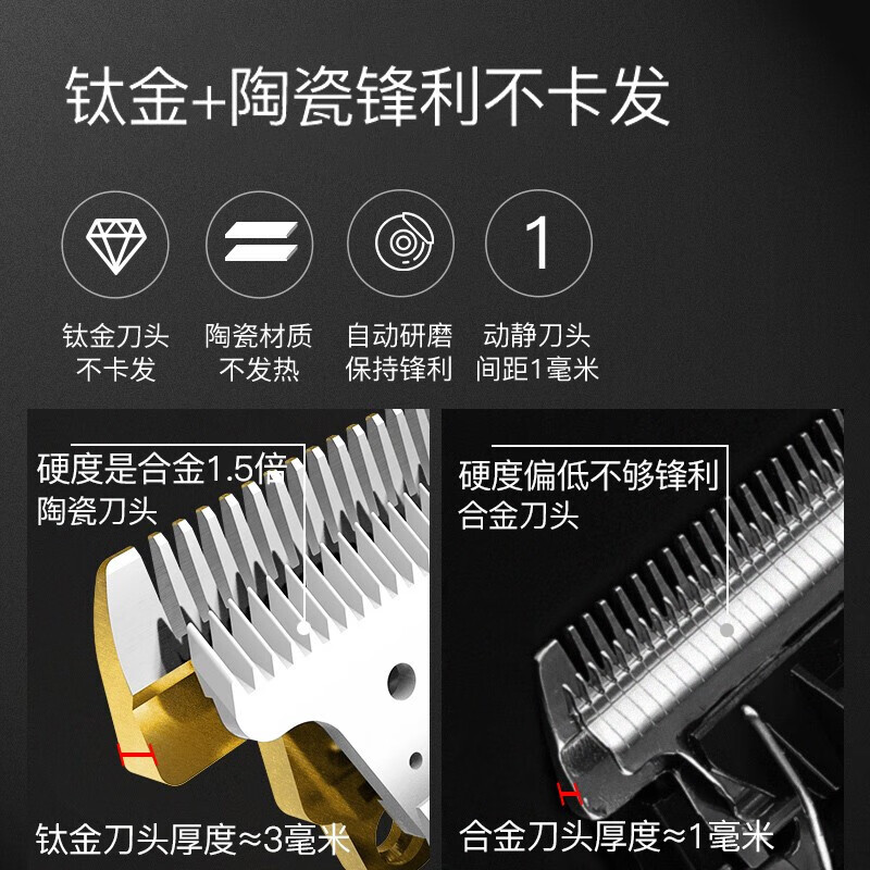 CHIGO 志高 理发器 电动剪发器剃发套装 69元（需用券）
