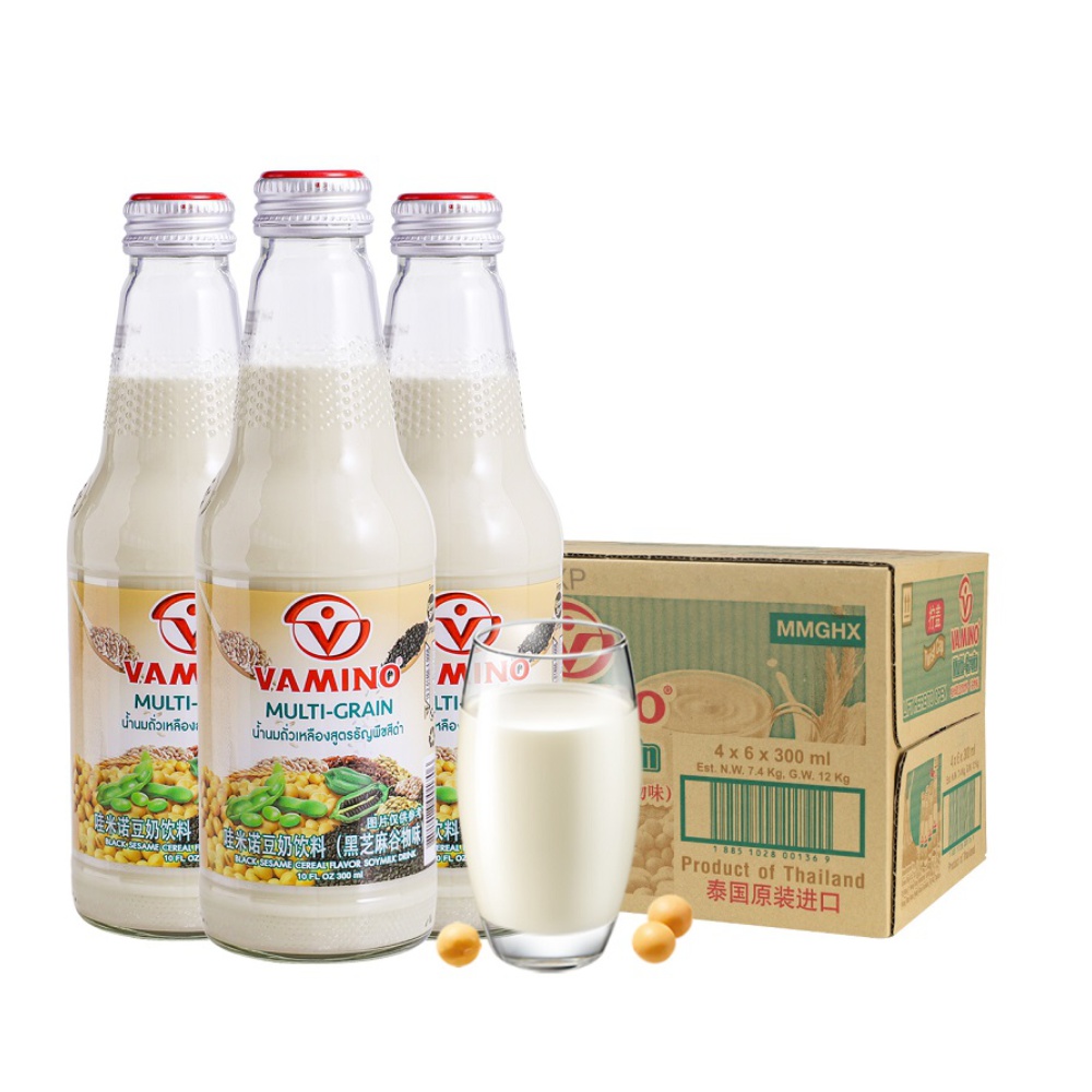 VAMINO 哇米诺 泰国进口 VAMINO哇米诺谷物味豆奶饮料 300ml 93.1元