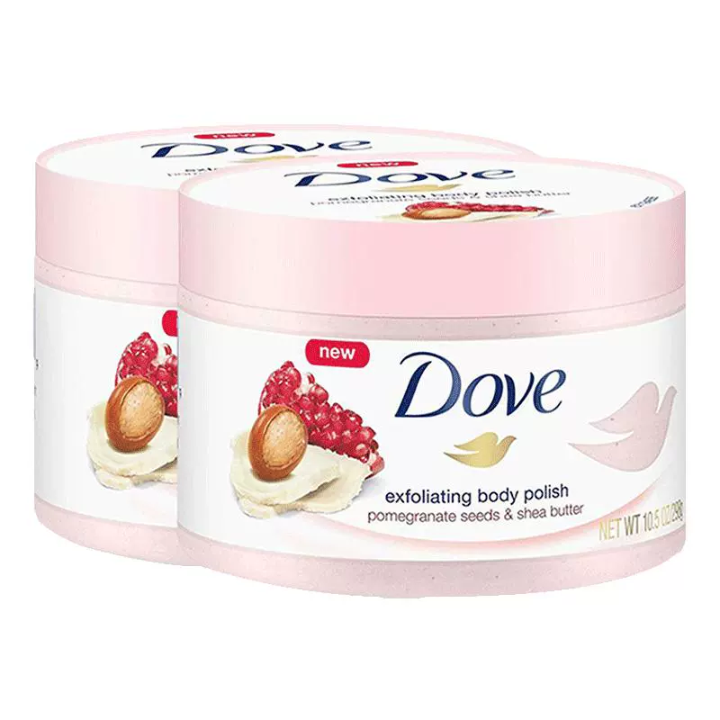 Dove 多芬 嫩白身体磨砂膏298g*2 ￥49.9