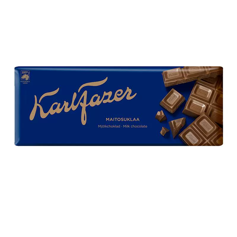 Fazer 卡菲泽 芬兰原装进口 卡菲泽巧克力排块 200g（圣诞送人） ￥24.95