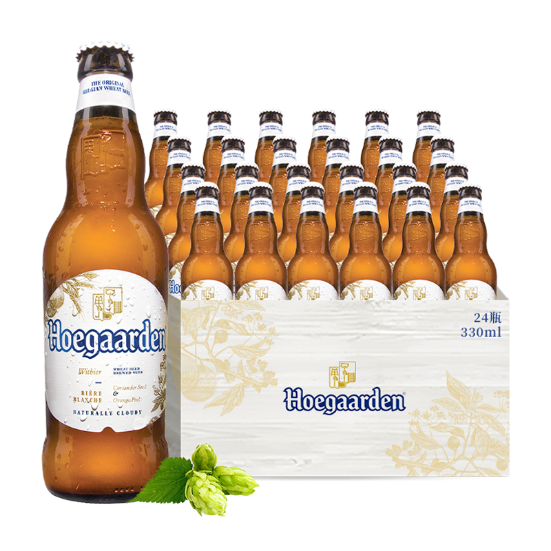 福佳 Hoegaarden 比利时风味白啤酒 330ml*24瓶 95元