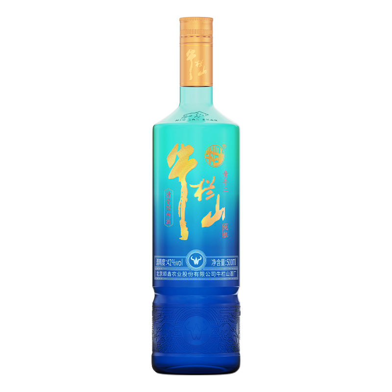 牛栏山 重磅 清香型白酒 光瓶装 500mL 42度 19.9元