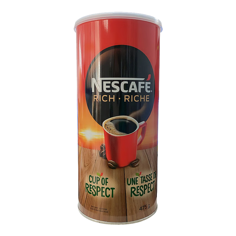 Plus会员:雀巢（Nestle）巴西进口nescafe浓醇速溶咖啡475g 64.94元（需领券）