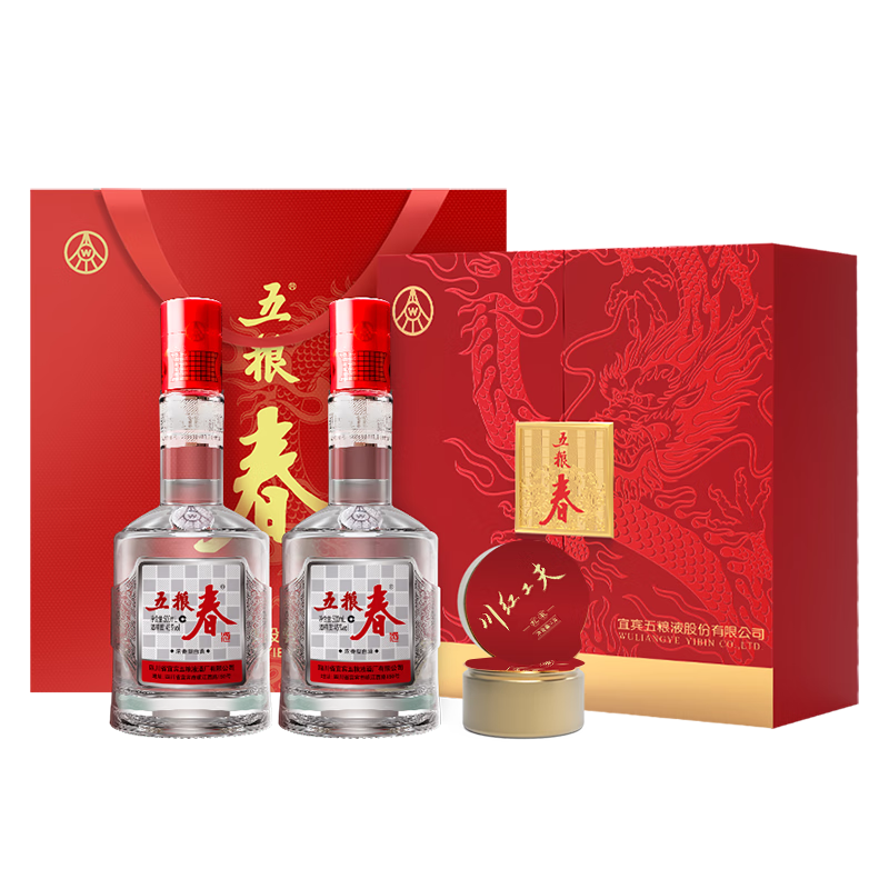 88VIP：WULIANGYE 五粮液 五粮春 45%vol 浓香型白酒 500ml*2瓶 300.2元（需用券）