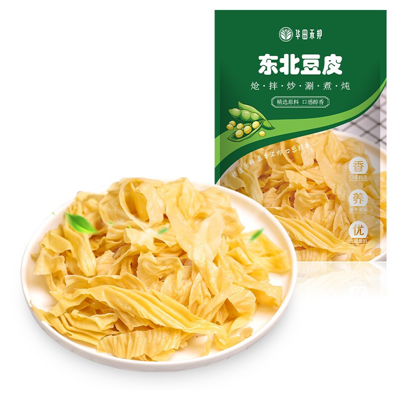 华田禾邦 东北豆皮 1kg 8.21元（需用券）