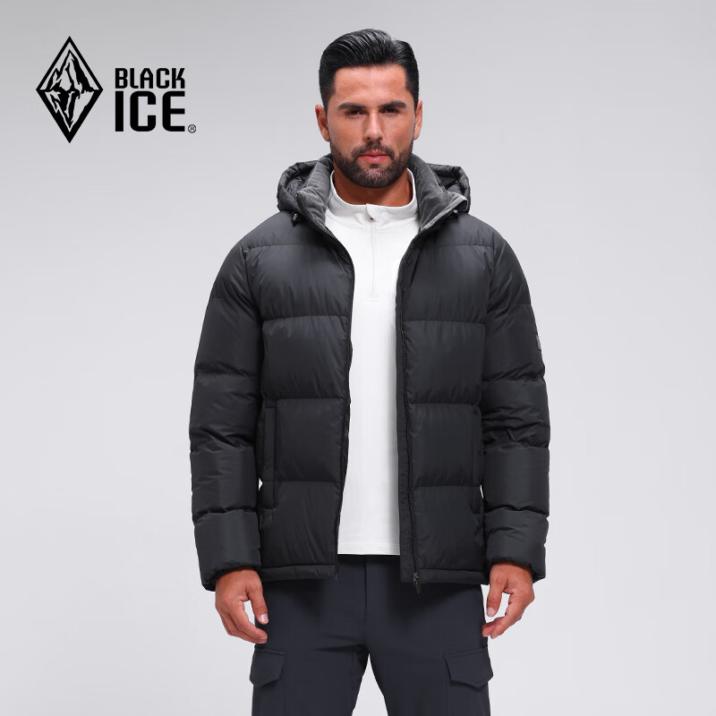 PLUS会员:BLACKICE 25年新款 700蓬鸭绒 男款 羽绒服D FAF8905 黑色 XL 339.53元