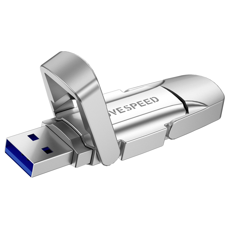 PLUS会员：MOVE SPEED 移速 逸V USB3.2/Type-c双接口 固态U盘 512GB 257.66元（需用券）